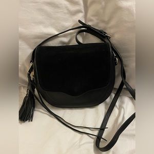 Rebecca Minkoff leather and suede crossbody bag with dust bag.